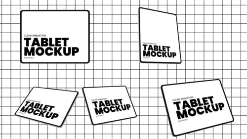 Modern Animated Tablet Mockup for App and Website Display