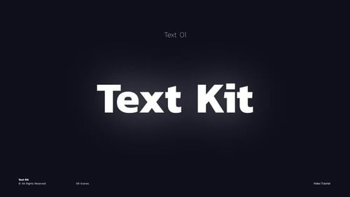 Kit de texto | After Effects