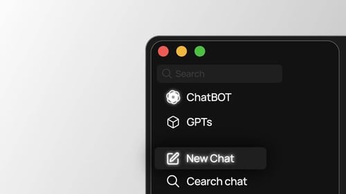 Modern AI Chatbot UI with Animated Typing and Content Generation