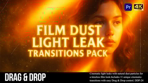 Dynamic Light Leak Transitions with Authentic Dust Grain Effects