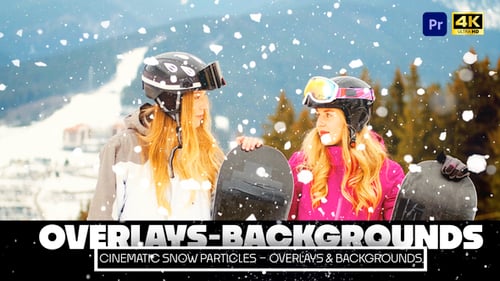 Dynamic Cinematic Snow Overlays Pack for Winter Videos