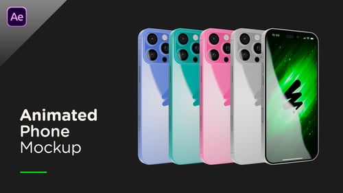 Clean Smartphone 3D Mockup with Customizable Screen