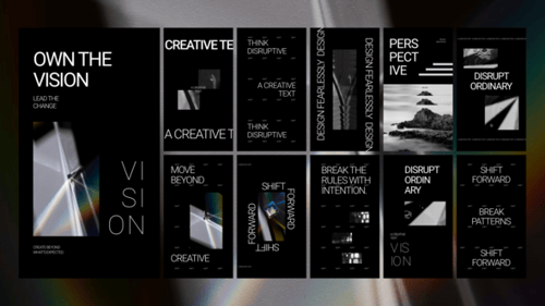Black and White Text Titles