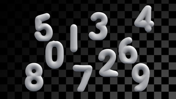 Inflatable Numbers, Overlays Motion Graphics ft. numbers & rubber - Envato