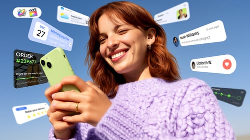 Modern Mobile App Notification and UI Alert Bars