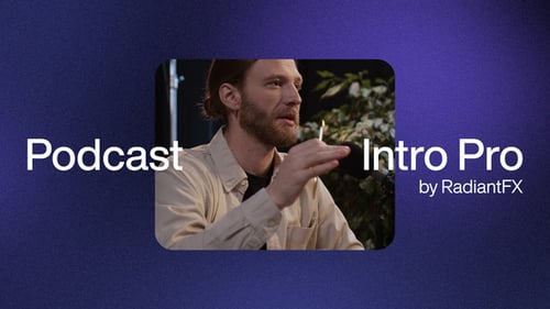 Clean Modern Podcast Title Typography Reveal