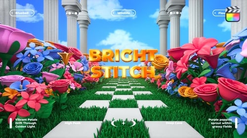 Blooming Floral 3D Titles - FCPX