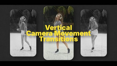 Transiciones de movimiento del zoom vertical de la cámara (MOGRT)