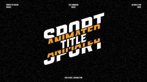 Sport Animation Title