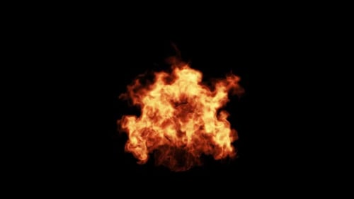 Realistic Fire Explosion VFX Element