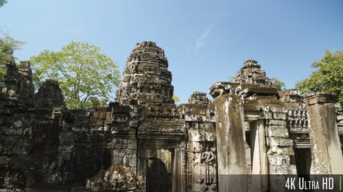 4K Antike Tempelruinen des Khmer-Reiches in Siem Reap, Kambodscha