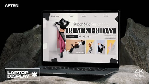 Dynamic Website Presentation on Modern Laptop Screen