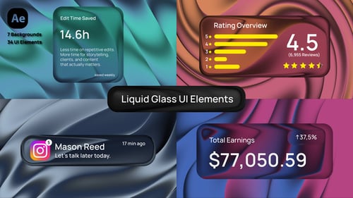 Liquid Glass UI Elements