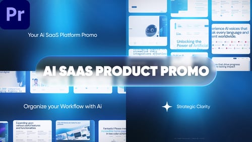 SaaS-Promo MOGRT — Promo-Teaser für die Ai-Website