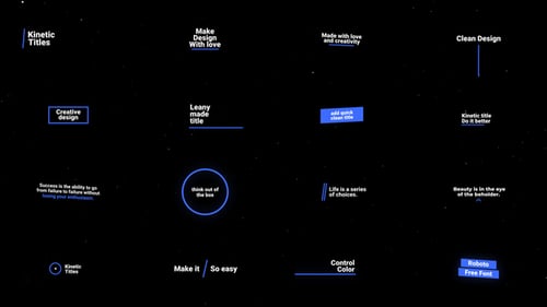 Kinetic Titles