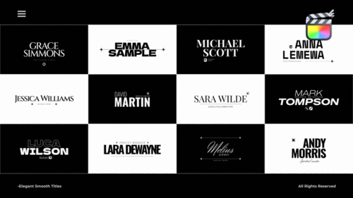 Elegant Smooth Titles /Fcpx