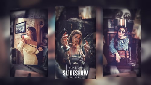 Elegant Vertical Photo Slideshow with Light Leaks and Bokeh