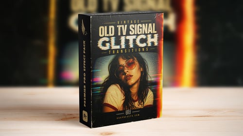 Vintage Old TV Signal Glitch Transitions for Reels, Shorts & TikTok