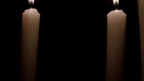 Candles Burning Brightly in the Darkness