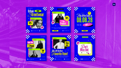 Bold Retro Neon Instagram Promo 02