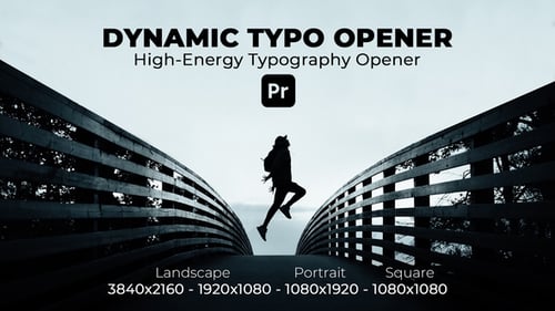 Dynamic Typo Opener for Premiere Pro | High-Energy Kinetic Typography 4K