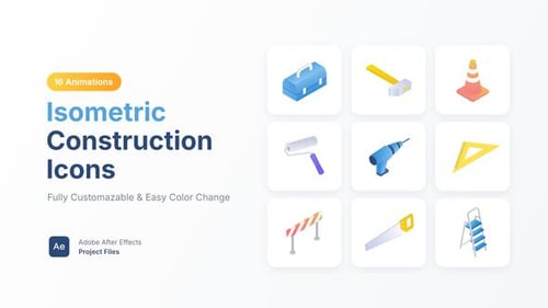 Isometric Construction Icons