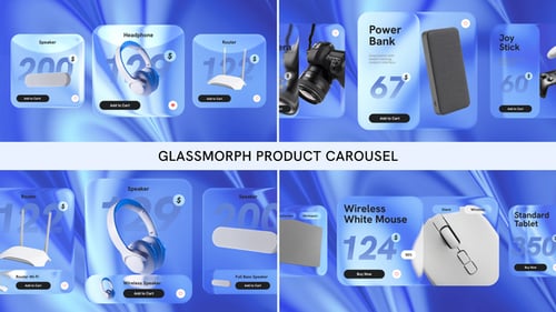 Glassmorph Product Carousel