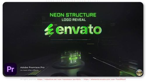 Neon Structure Logo Reveal