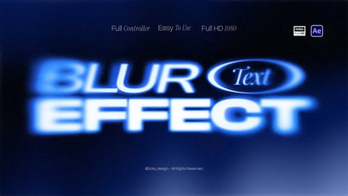 Vibrant Motion Blur Typography for Cinematic Titles