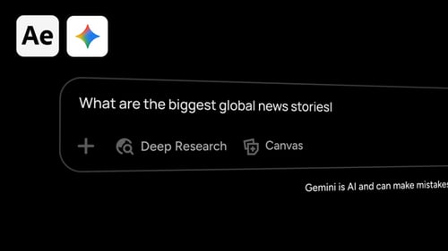 Animación de la interfaz Gemini AI
