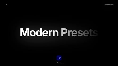 Text Animation Presets MOGRT