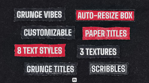Grunge Titles Mogrt