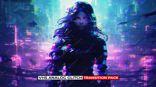 Pack de transition VHS Analog Glitch pour FCPX