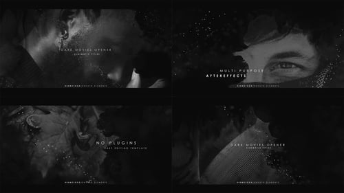 Cinematic Dark Intro with Abstract Textures and Particles