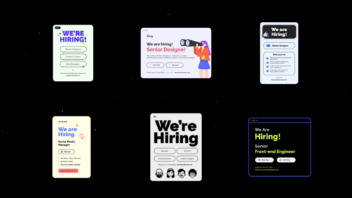 We Are Hiring