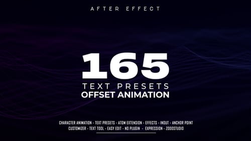 Dynamic Character Text Animation Presets for Kinetic Typography