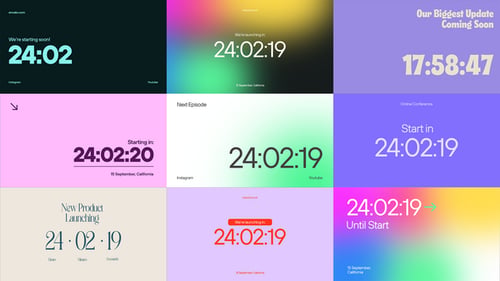 Temporizadores de cuenta regresiva para streaming | MOGRT