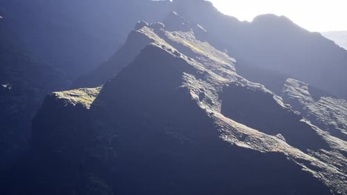 Panorama der Rocky Mountains Luftbild