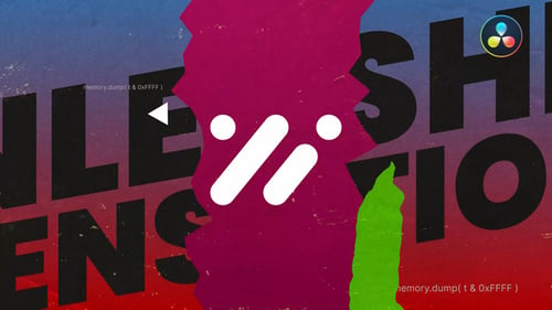 Grunge Paper Logo Reveal for DaVinci Resolve