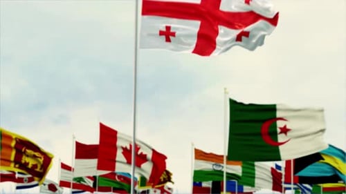 Waving National Flags for Global Corporate Presentations