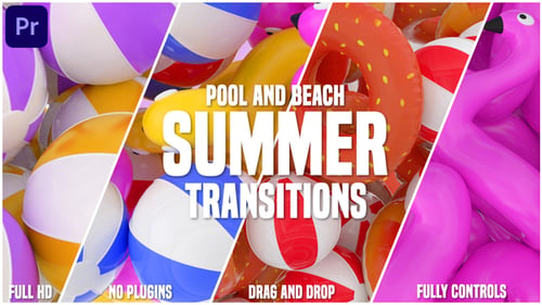 Transiciones para fiestas en la piscina en la playa