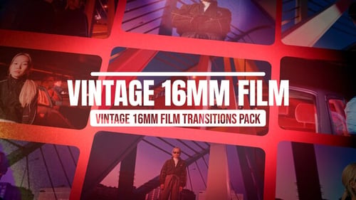 Vintage 16mm Film Transitions Pack for Cinematic Projects