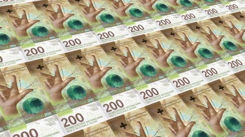 Switzerland Banknotes Money / 200 Swiss Franc 4K