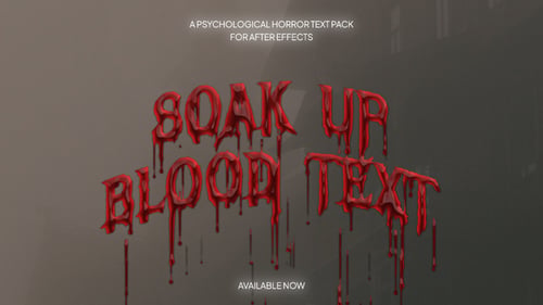 Efecto Soak Up Blood Text