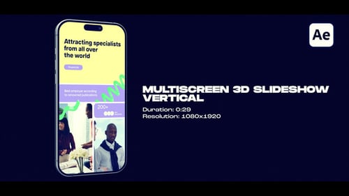 Vertikale Multiscreen-Diashow