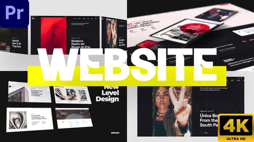 Stylish Website Promo 4K MOGRT