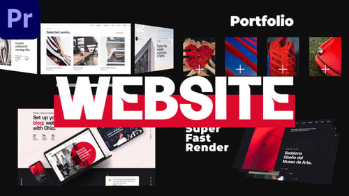 Minimal Website Promo MOGRT