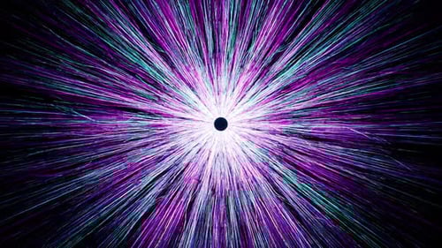 Abstract Grunge Neon Color Thin Light Streaks Particles Loop 4K