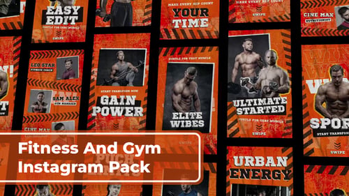 Paquete de Instagram de fitness y gimnasio | MOGRT