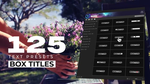 Box Text Animation Presets